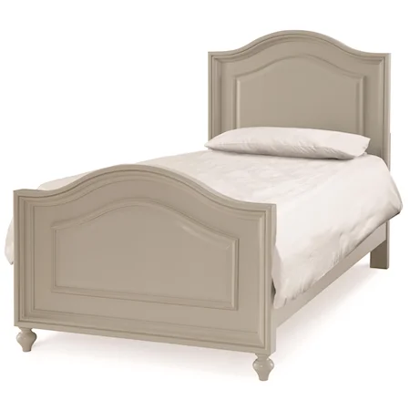 Twin Panel Bed in Morning Mist Finish